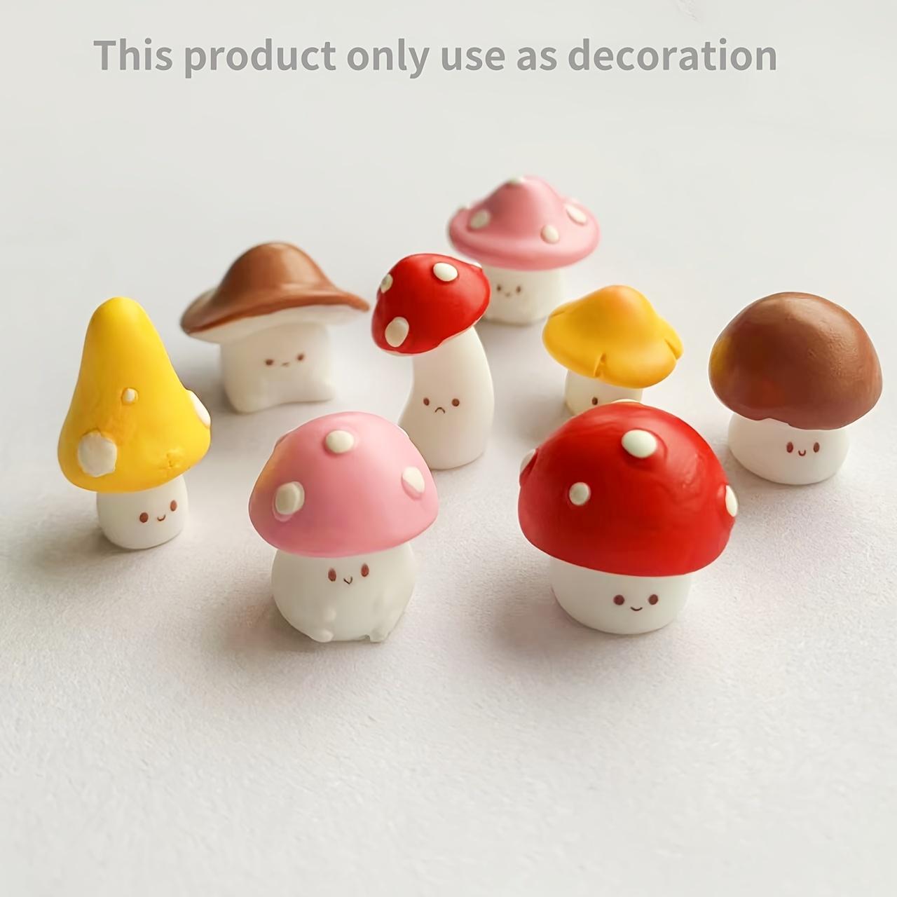Succulent Set - 8 sztuk dekoracyjnych mini figurek grzybków