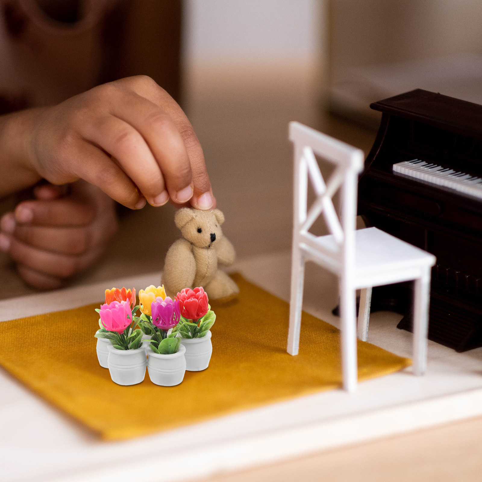 Plant Pot - 5 szt. sztucznych sukulentów bonsai, miniaturowe