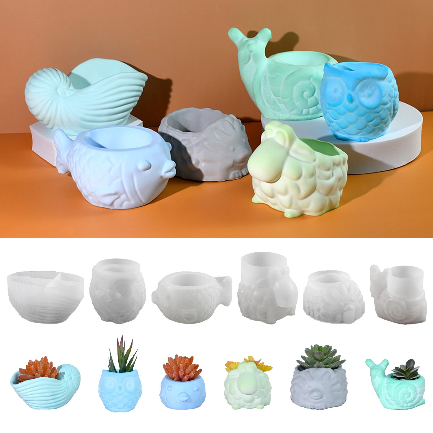 Forma Silikonowa 3D Doniczka Z – Succulent Set recenzja i cena