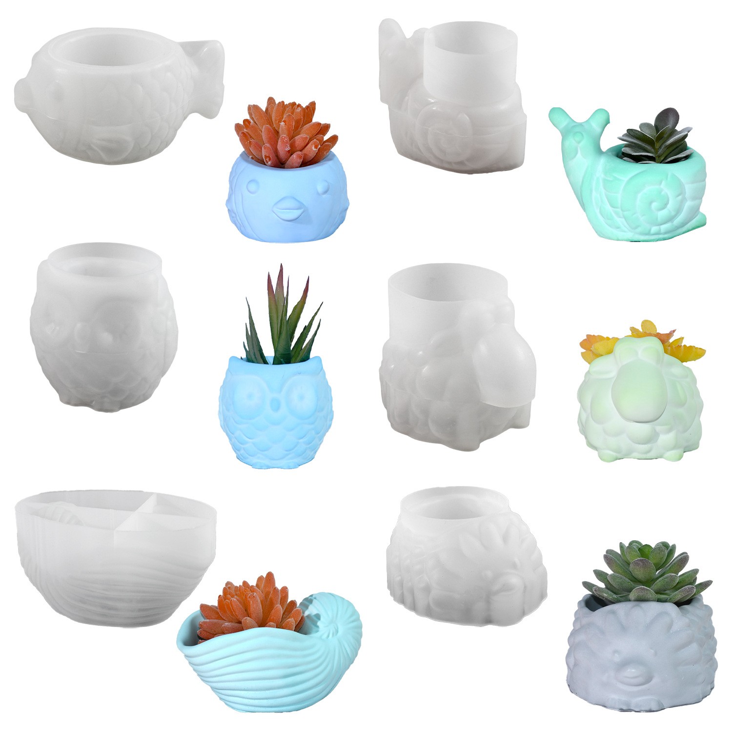 Forma Silikonowa 3D Doniczka Z – Succulent Set recenzja i cena
